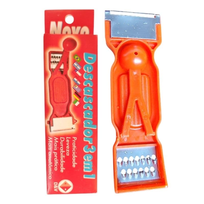 Descascador Desfiador Boleador de Frutas 3 Em 1 Lâmina Aço Inox