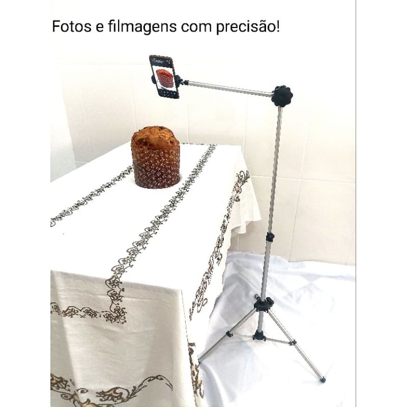 suporte tripé articulado para celular, ring light, câmeras (suporte para celular grátis)