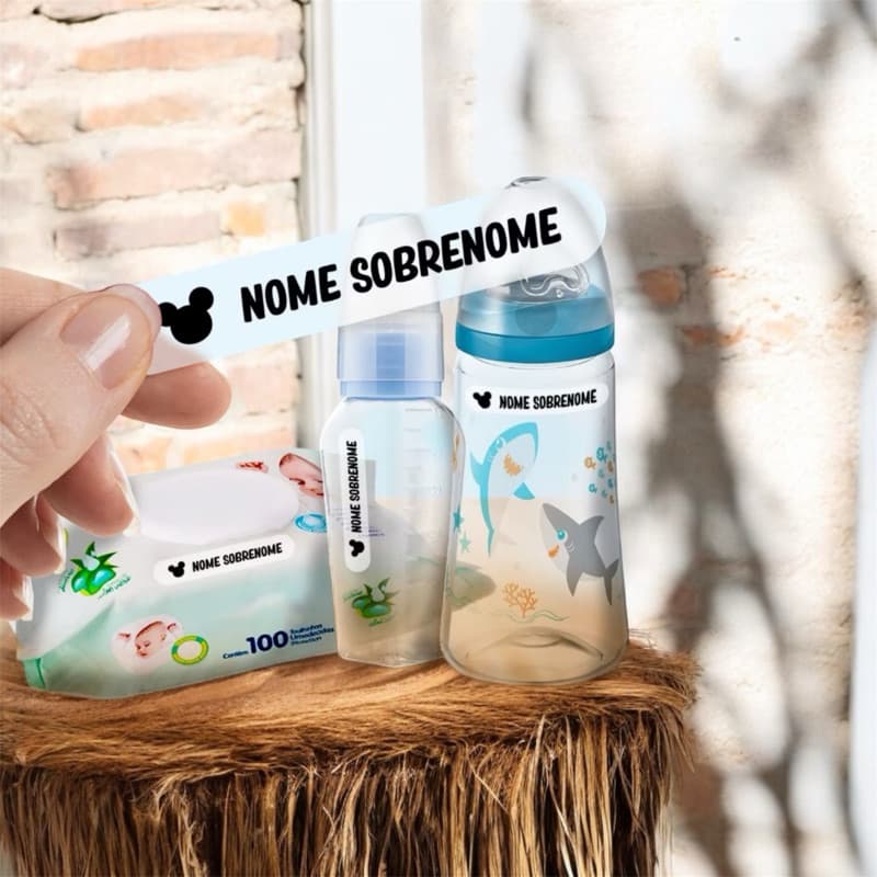 Etiqueta Escolar  Personalizada Transparente