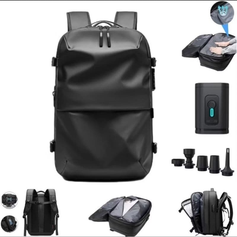 Mochila 60l Laptop De Compressão A Vácuo De Grande Capacidade, Mochila De Viagem Escola E De Negócios laptop 17"