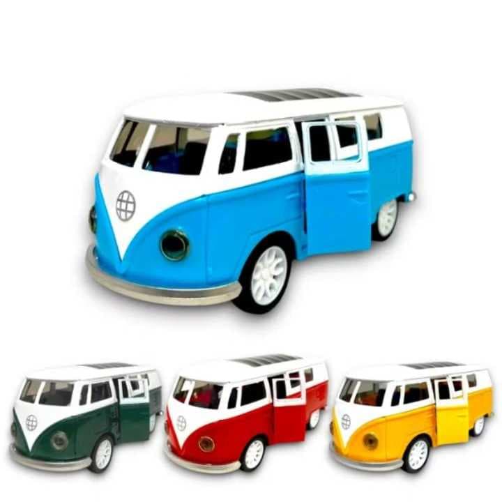 Kombi Miniatura Abre Portas e Fricção Colecionador Perua Diecast