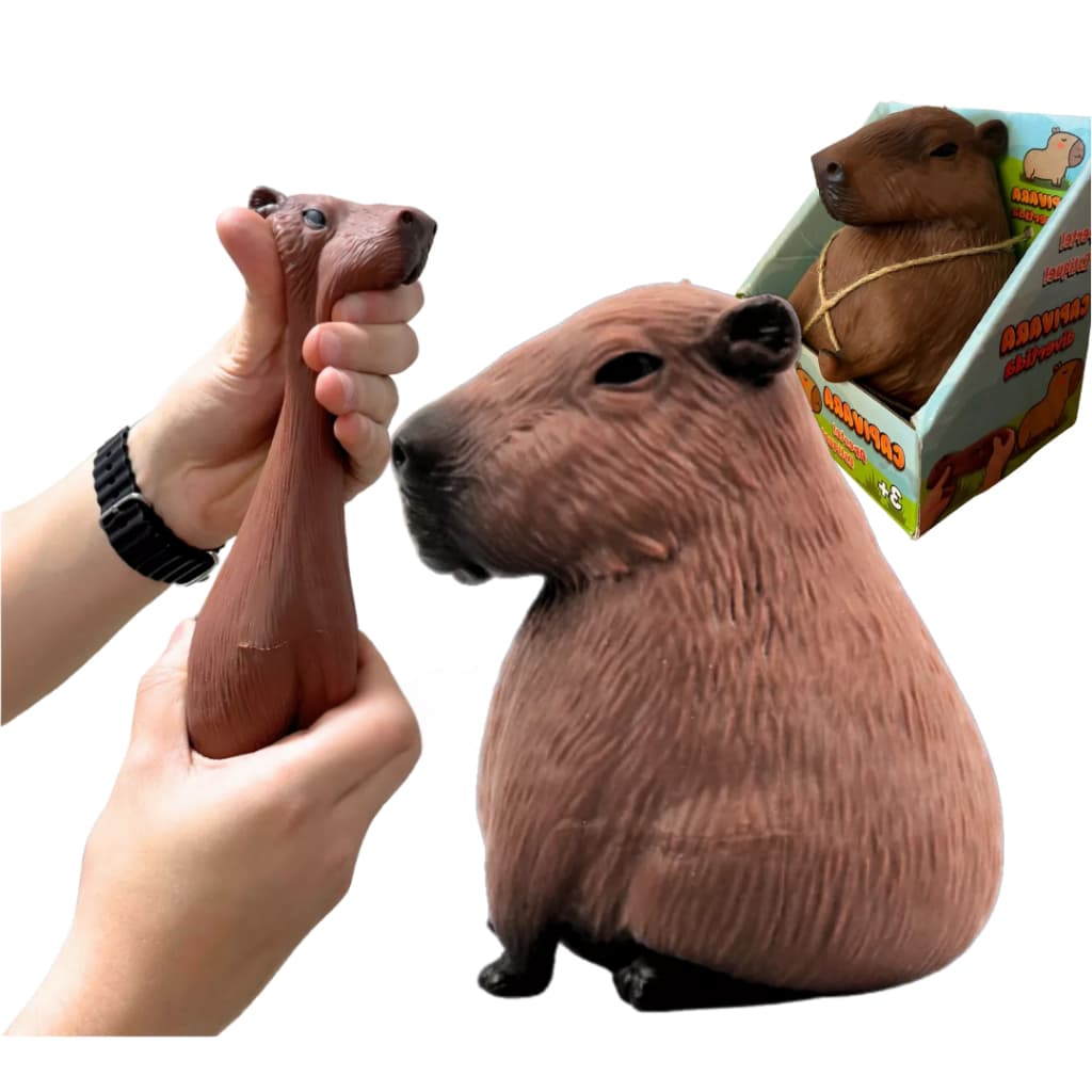 Capivara Squishy Estica Divertida Brinquedo Anti-Stress Flexível Fidget Toy
