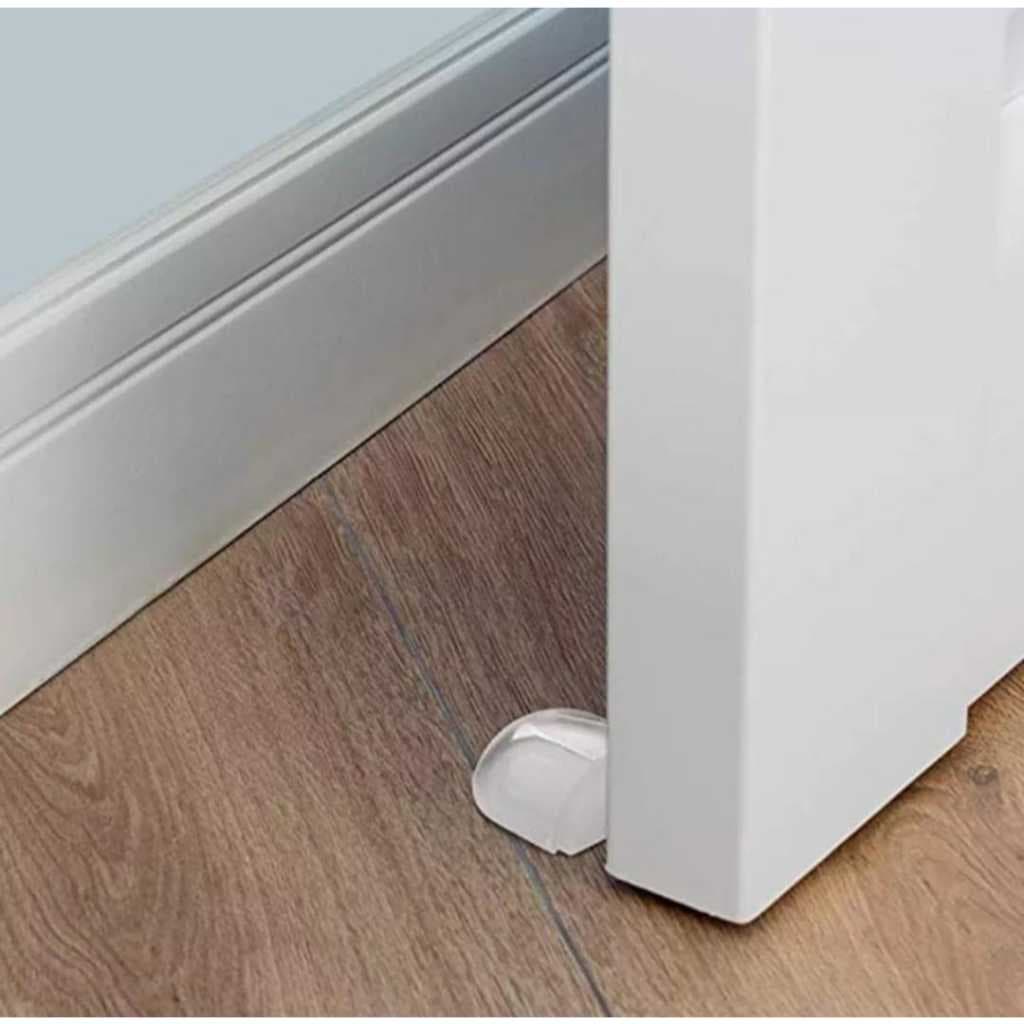 Batente de silicone transparente para portas auto-adesivo - batedor de porta protege moveis paredes