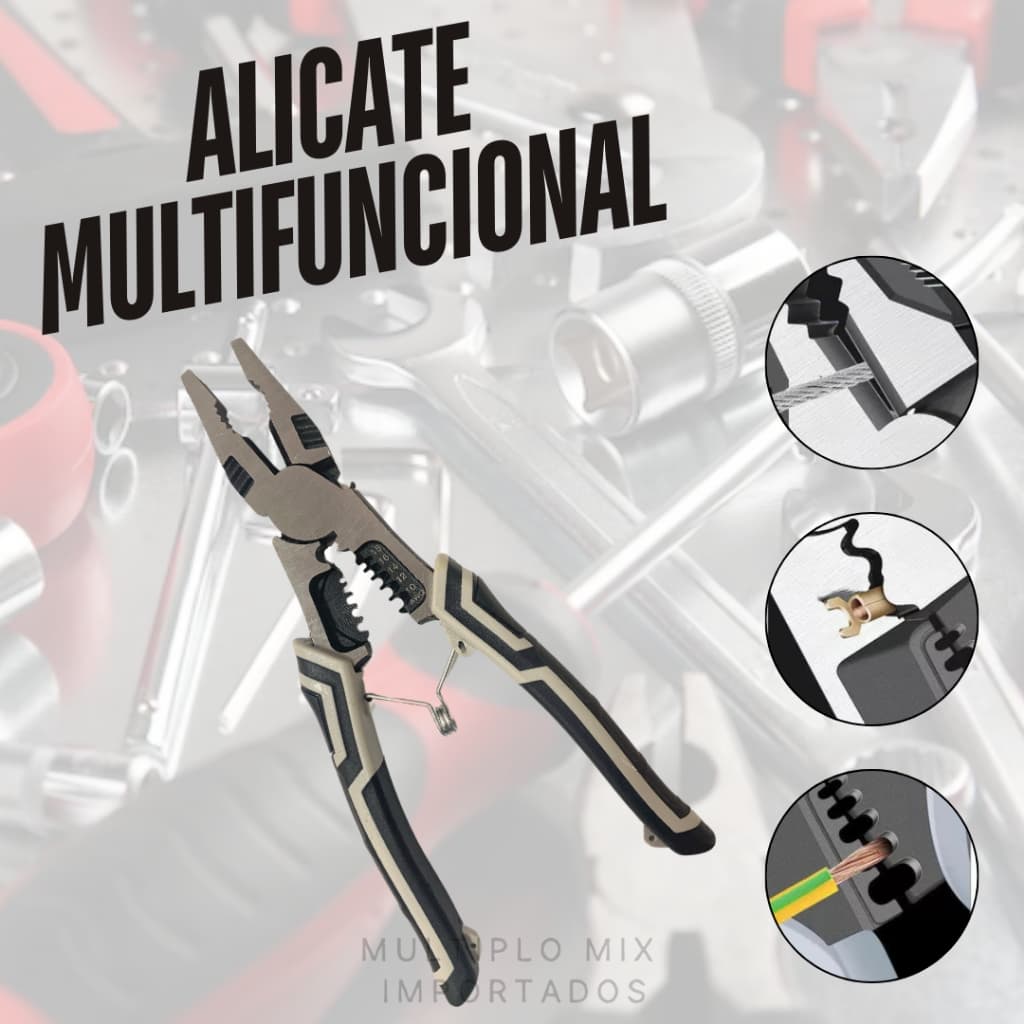 Alicate Multifuncional Universal Profissional Diagonal Ferramentas De Corte Crimpar Descascador Fios