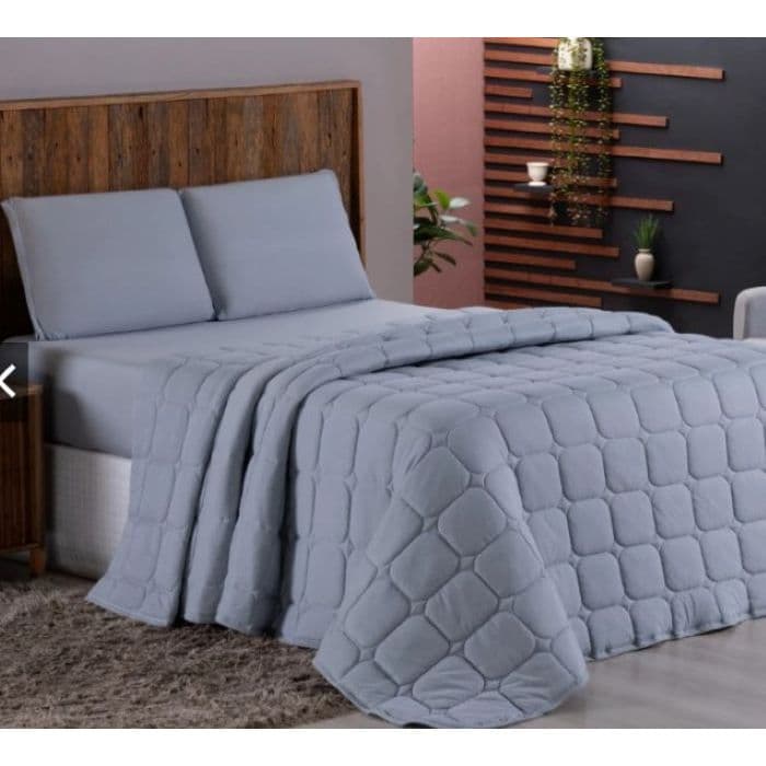 Colcha Cobre Leito Malha 100% Algodão Dupla Face Matelado Solteiro/ Casal Padrão/ Queen/King