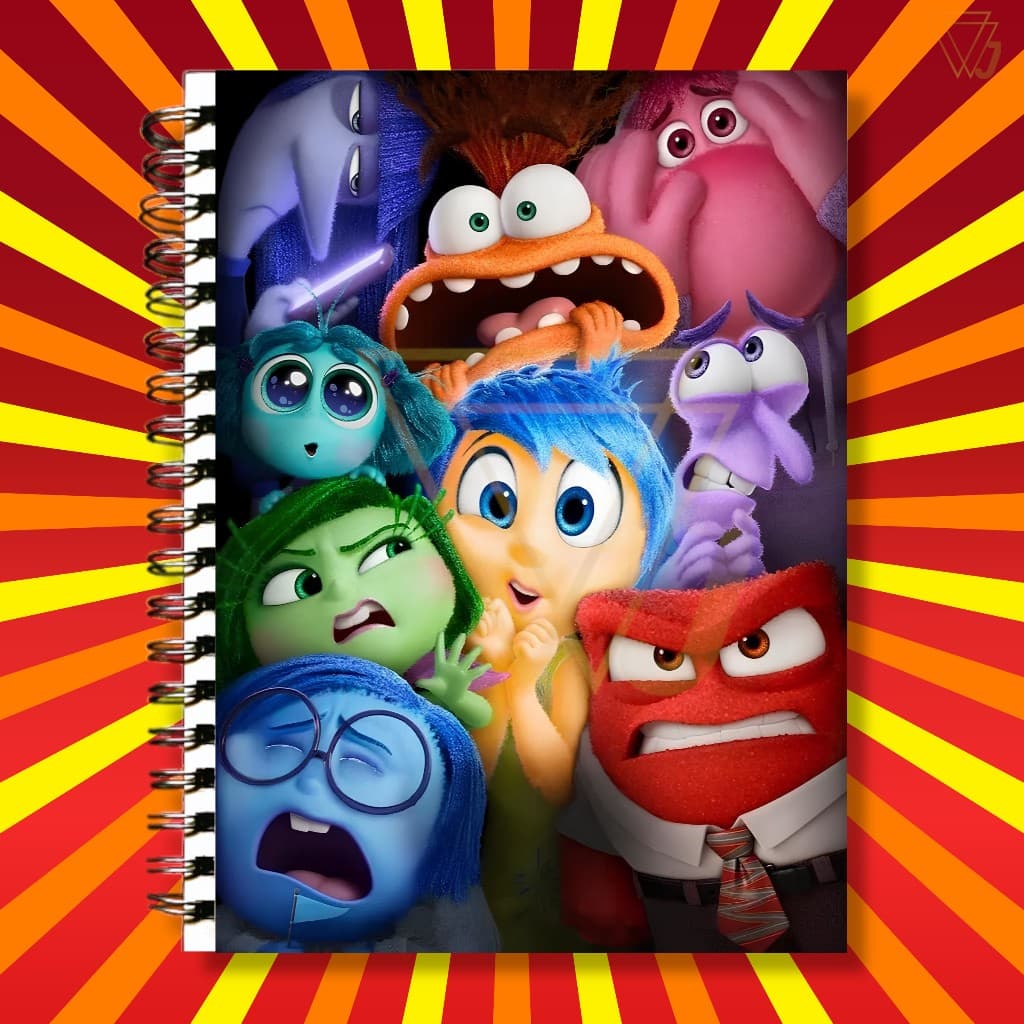 Adesivo Para Capa de Caderno Divertidamente Filme Emoções Excelente Qualidade