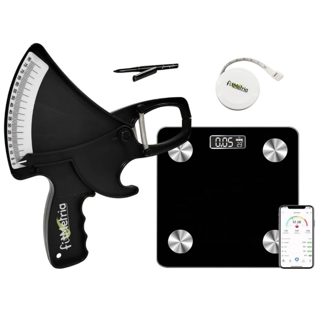 Kit Adipômetro Plicômetro Clínico Nutrição Avaliação Física + Balança e trena  FITMETRIA