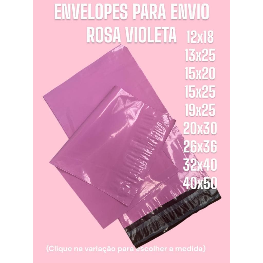 Kit 15 unidades Envelopes de Envio Embalagens Sacola de Ecommerce Envio Com Lacre Inviolável
