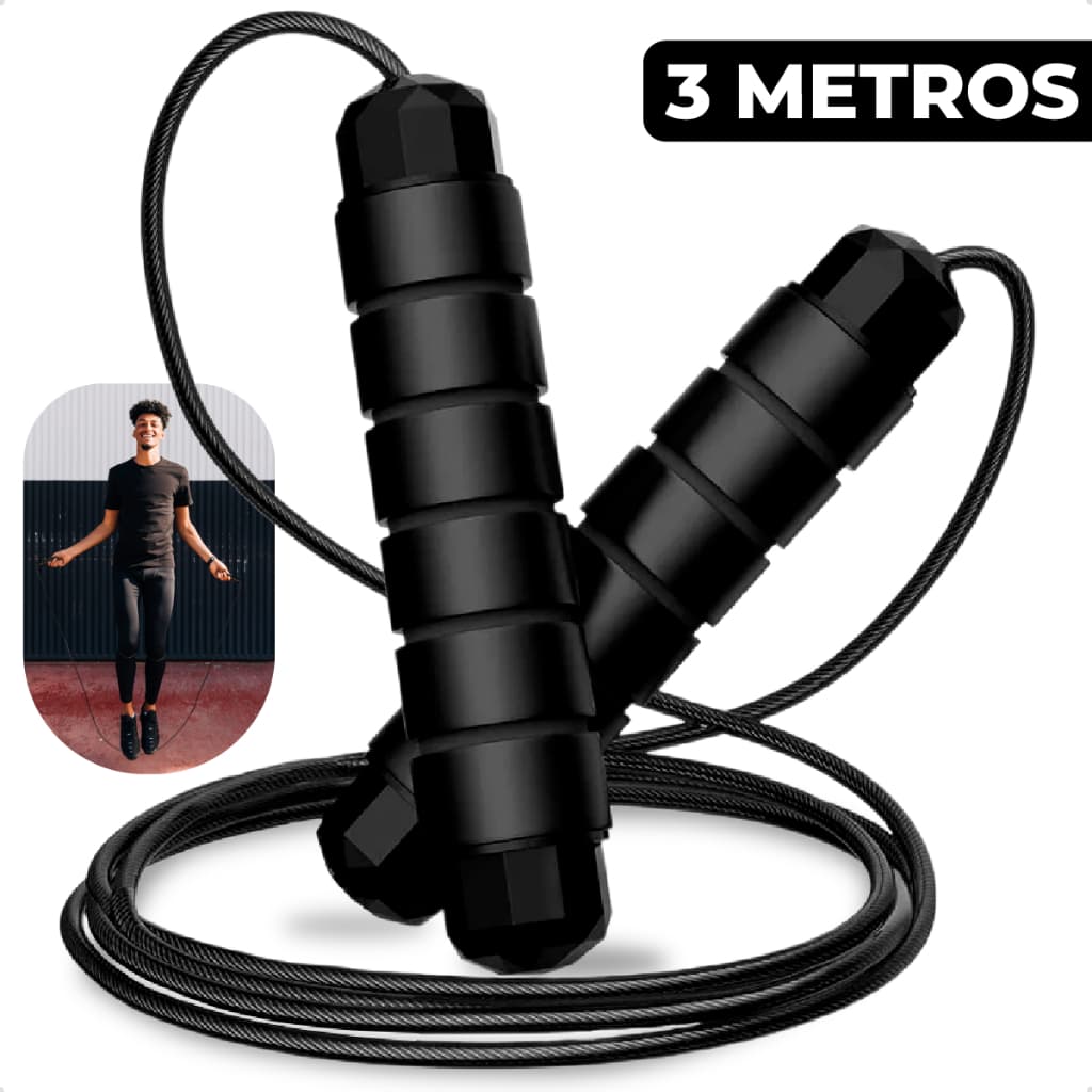 Corda de Pular Profissional 3 Metros Academia Treino Funcional
