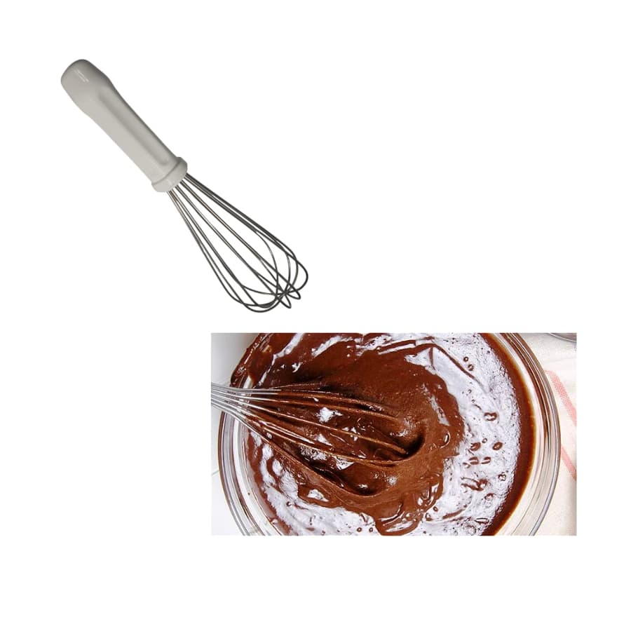 Fuê Batedor Bolo Ovos Profissional 25 Cm Inox (Branco) - FigueirasFormas