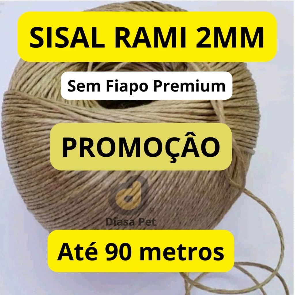 sisal PREMIUM 2mm até 90 metros