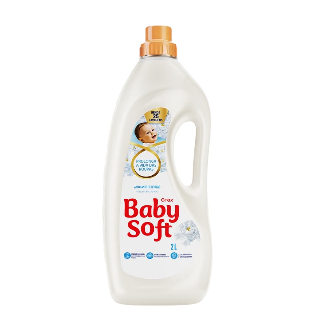 Amaciante Baby Soft Toque de Cuidado 2L Branco