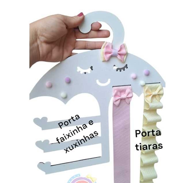 Porta laço e Tiara Infantil, organizador de laço e Tiara menina guarda-chuva