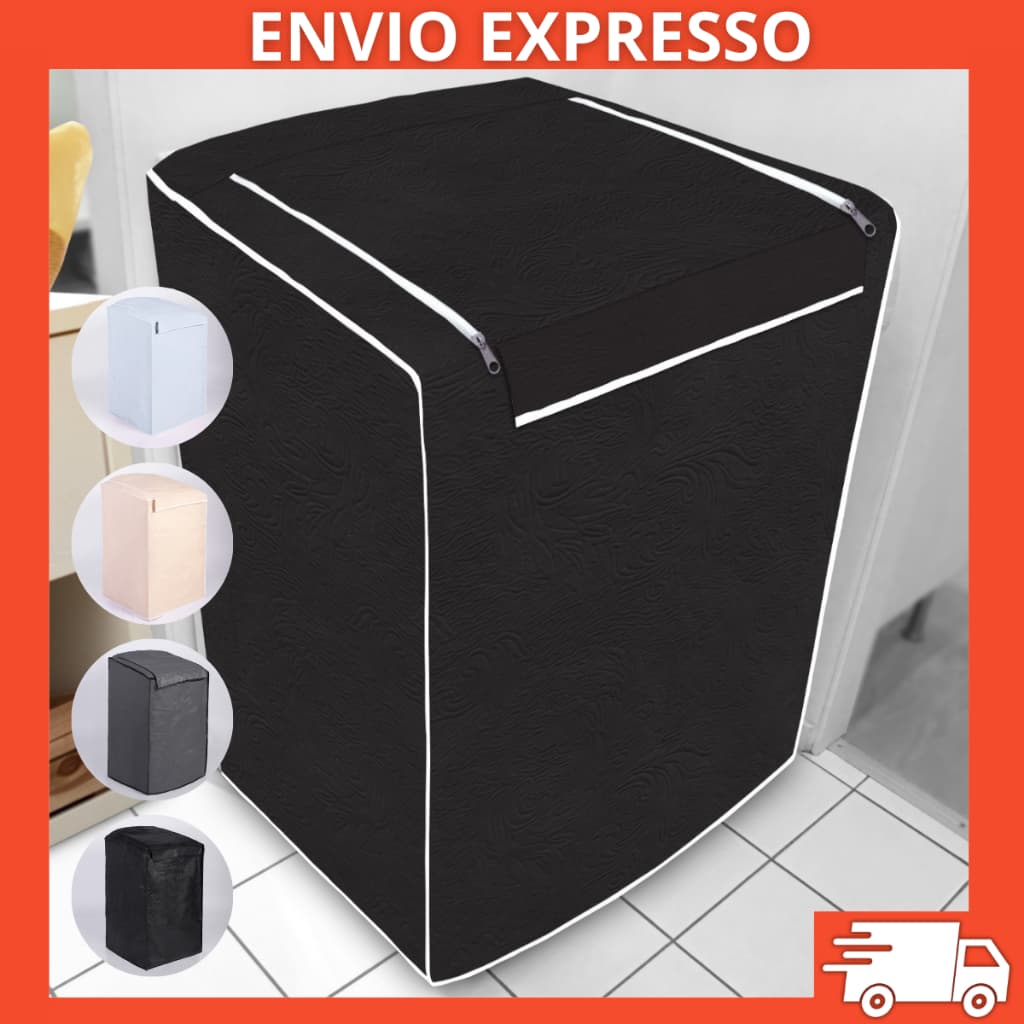 Capa Máquina de Lavar Impermeável Zíper Todos Tamanhos Marcas Electrolux Brastemp Consul Colormaq