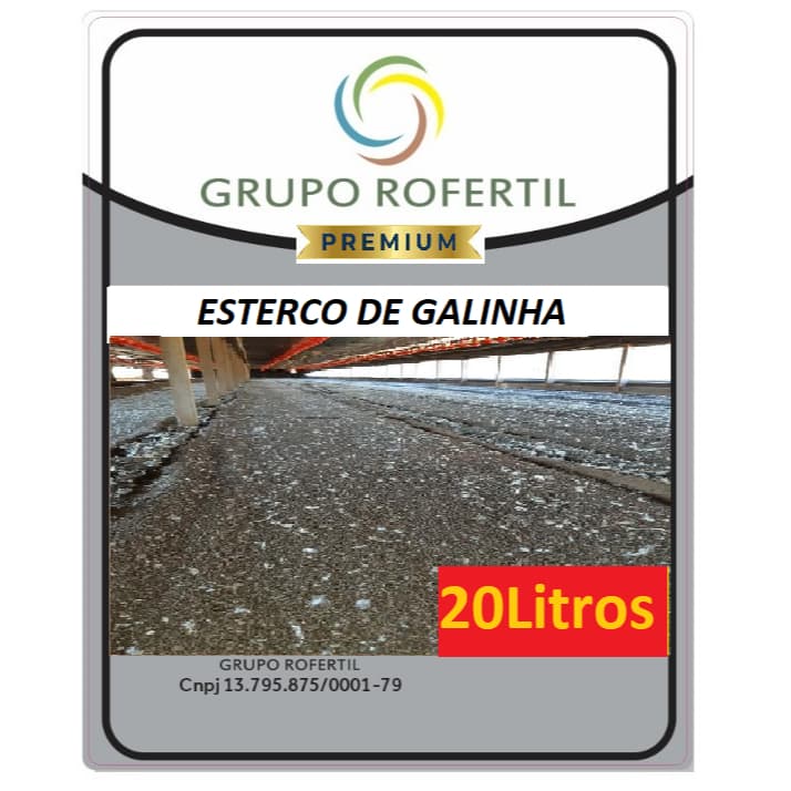 Esterco de  Galinha Esterco de Aves 20 Litros