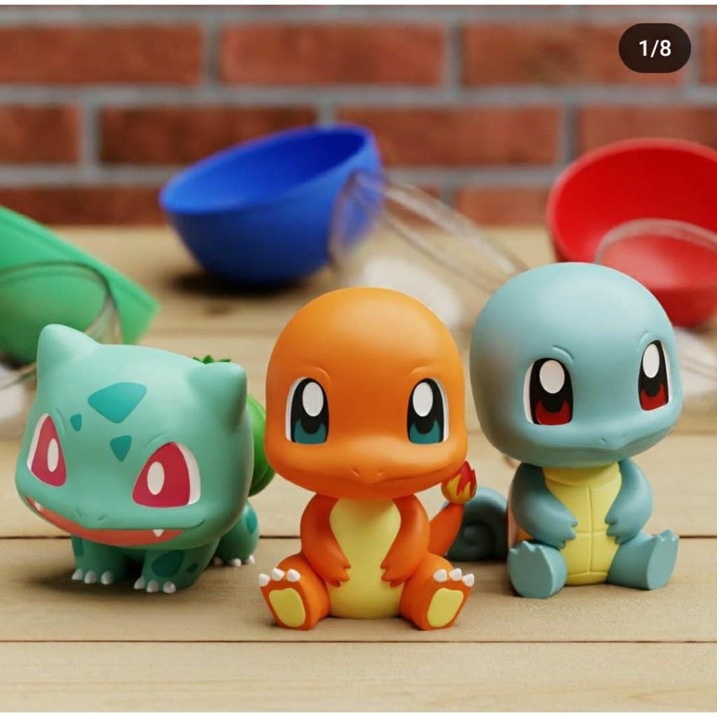 Miniatura Action figure Pokemon Chibi - boneco -  pokémon chibi modelo fofinhos