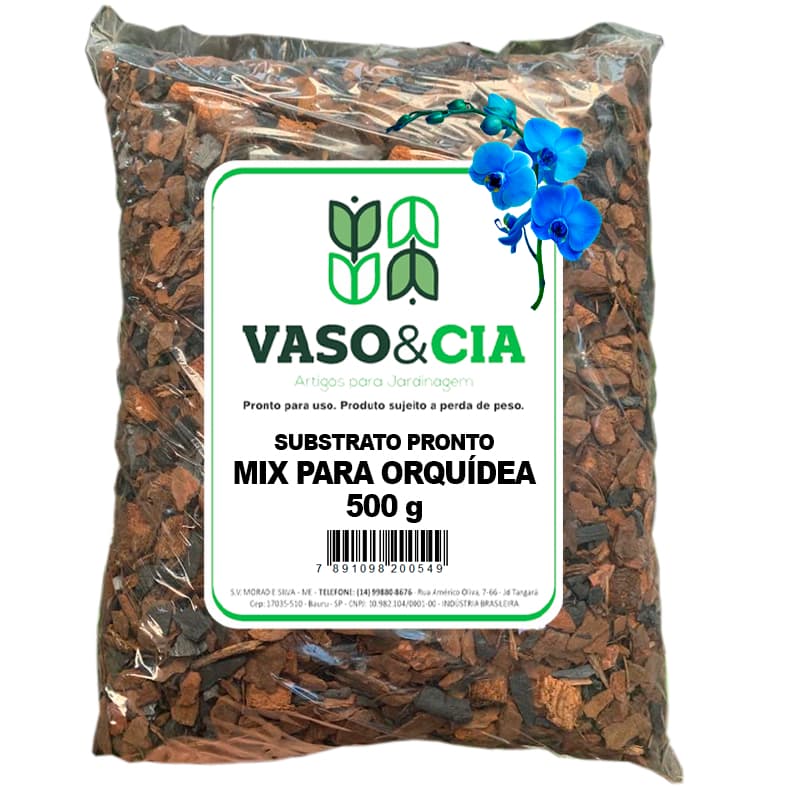 Substrato Orgânico Mix para Orquídeas - Com Casca de Pinus, Carvão e Outros - 500g a 5kg