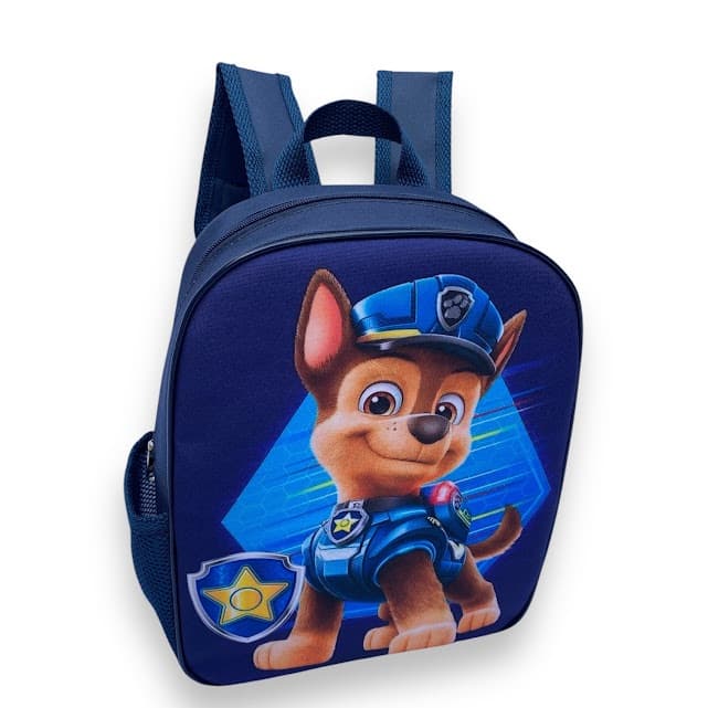 Mochila Escolar Infantil Patrulha Canina Chase  Menino Masculina Passeio Creche Para Criança  Jardim de Infância Desenho