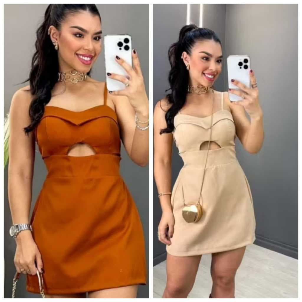 Vestido macaquinho feminino alfaiataria alcinha com bojo