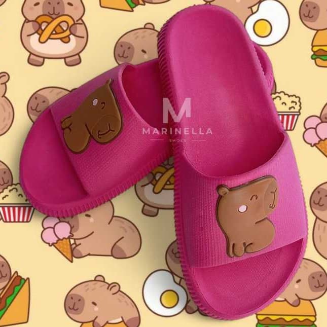CHINELO CAPIVARA MODA SLIDE INFANTIL JUVENIL ADULTO CONFORTAVEL MODA