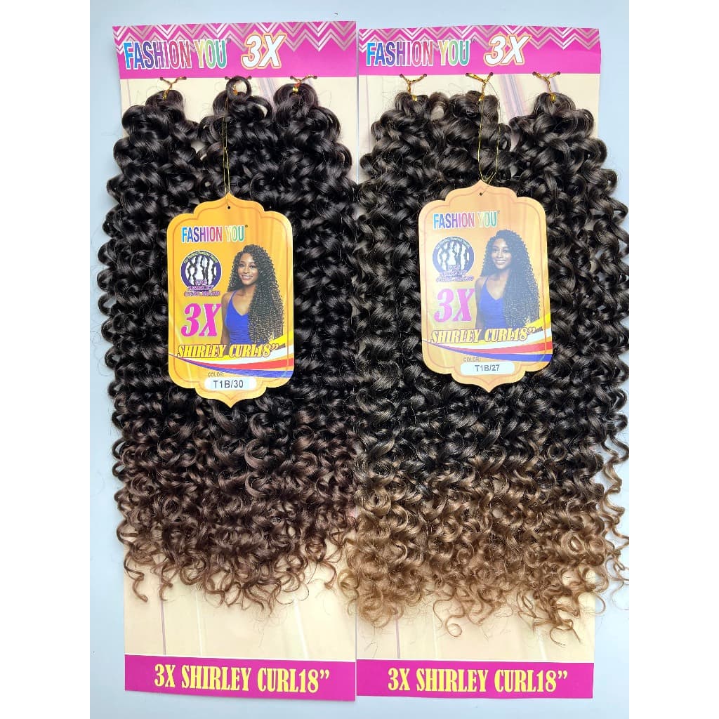Cabelo Cacheado Crochet SHIRLEY CURL18inch Cabelo 70cm 150g Braid Hair Fashion you