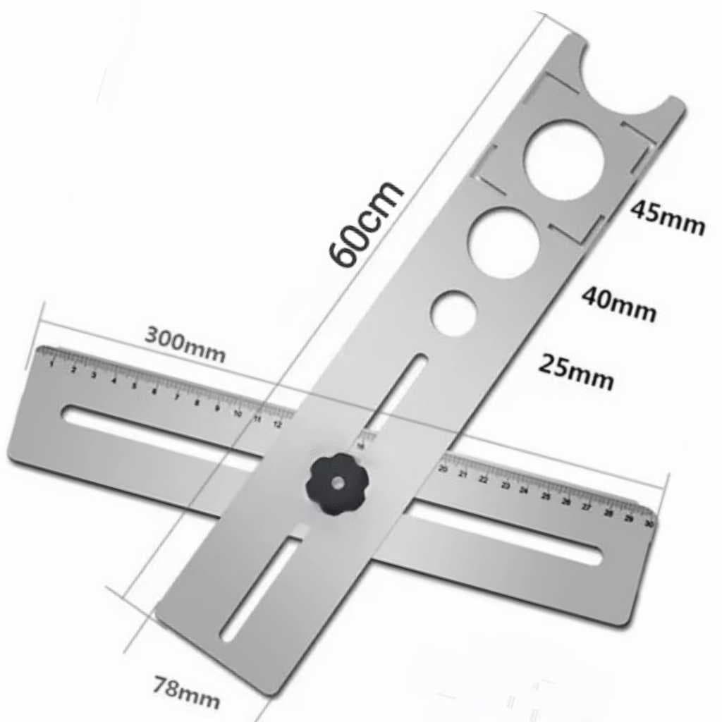 Régua Marcador De Furo Para Porcelanatos, Cerâmicas E Pisos