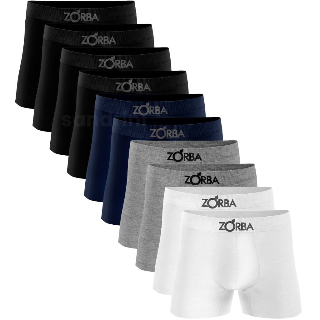 Kit 10 Cueca Boxer Zorba 781 Original Em Algodão Sem Costura  Promoção