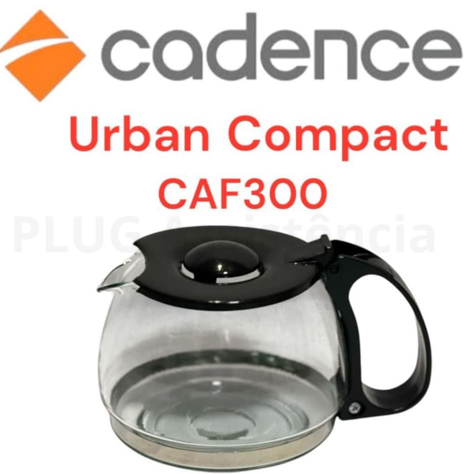 Jarra Copo CADENCE CAF300 Urban Compact 15 Xícaras - Vidro Reforçado