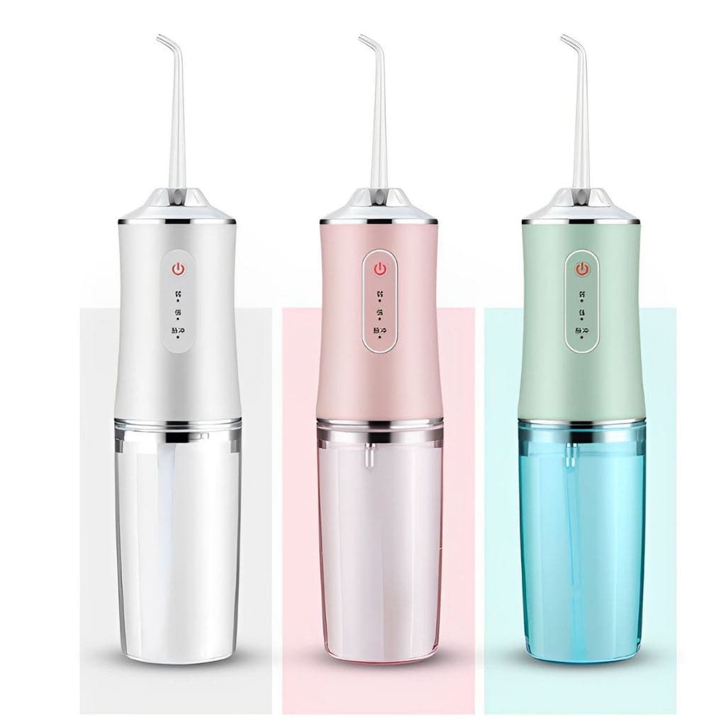 Limpador oral elétrico doméstico USB recarregável poderoso purificador dental de pressão de água