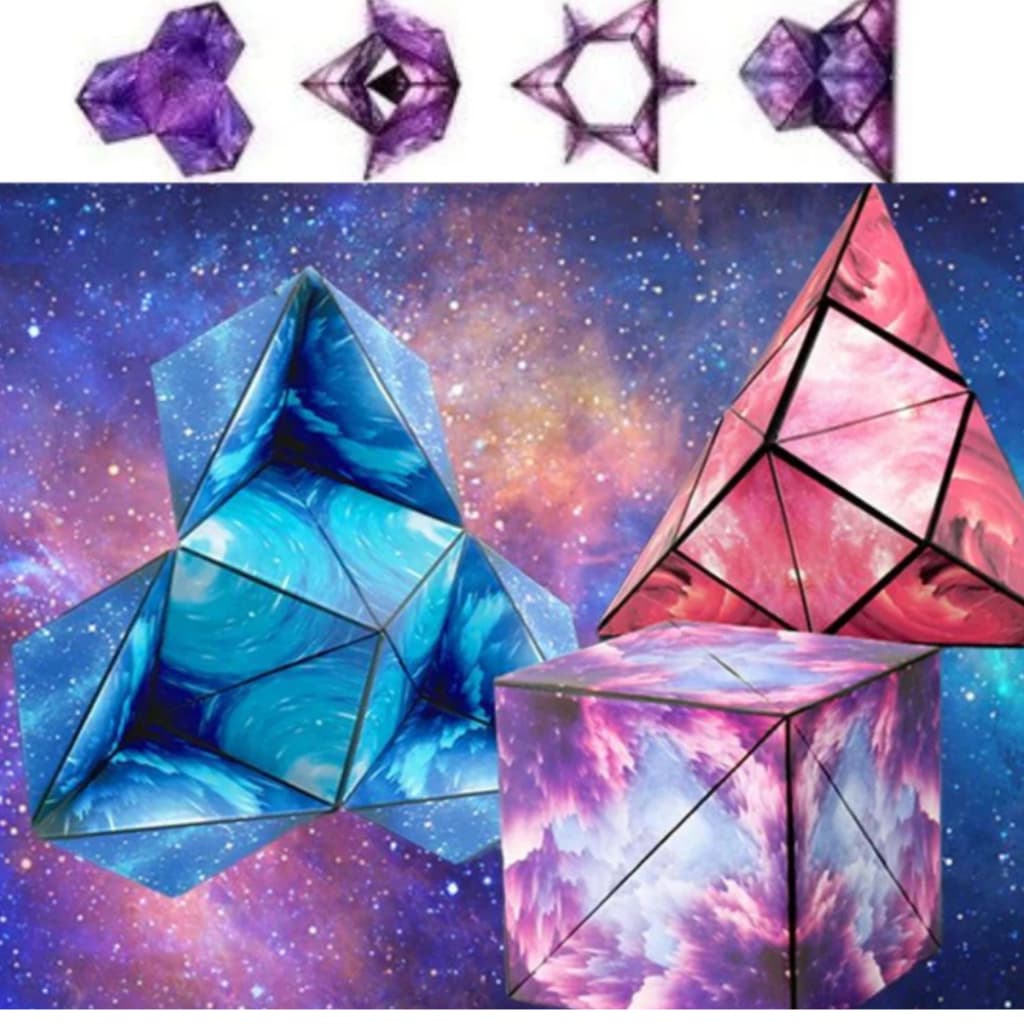 Cubo magico mutavel full magnetico 72 formas classe ultra raro