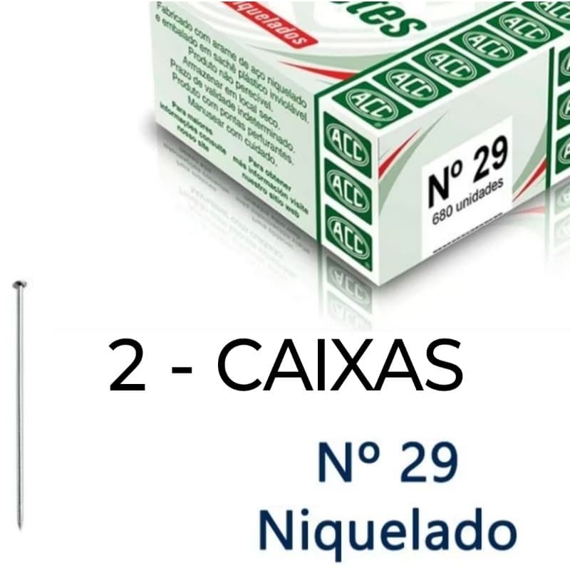 2 CAIXAS DE  ALFINETES  Nº29    ******MARCA ACC A MELHOR DO MERCADO****** ALFINETE PARA COSTURA E ARTESANATO****
