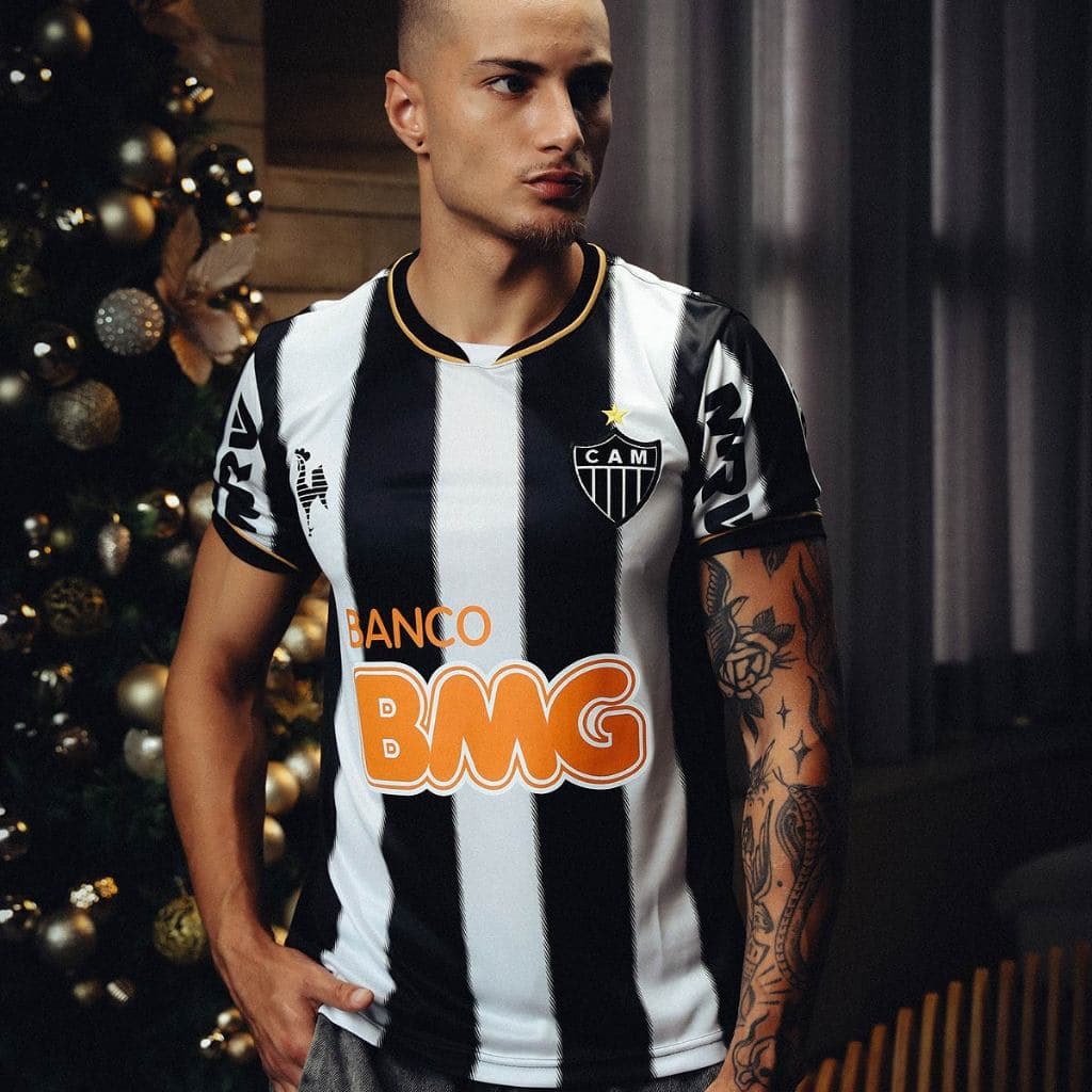 Camisa Atlético Mineiro Retrô 2013 Ronaldinho Gaúcho Masculina Oficial