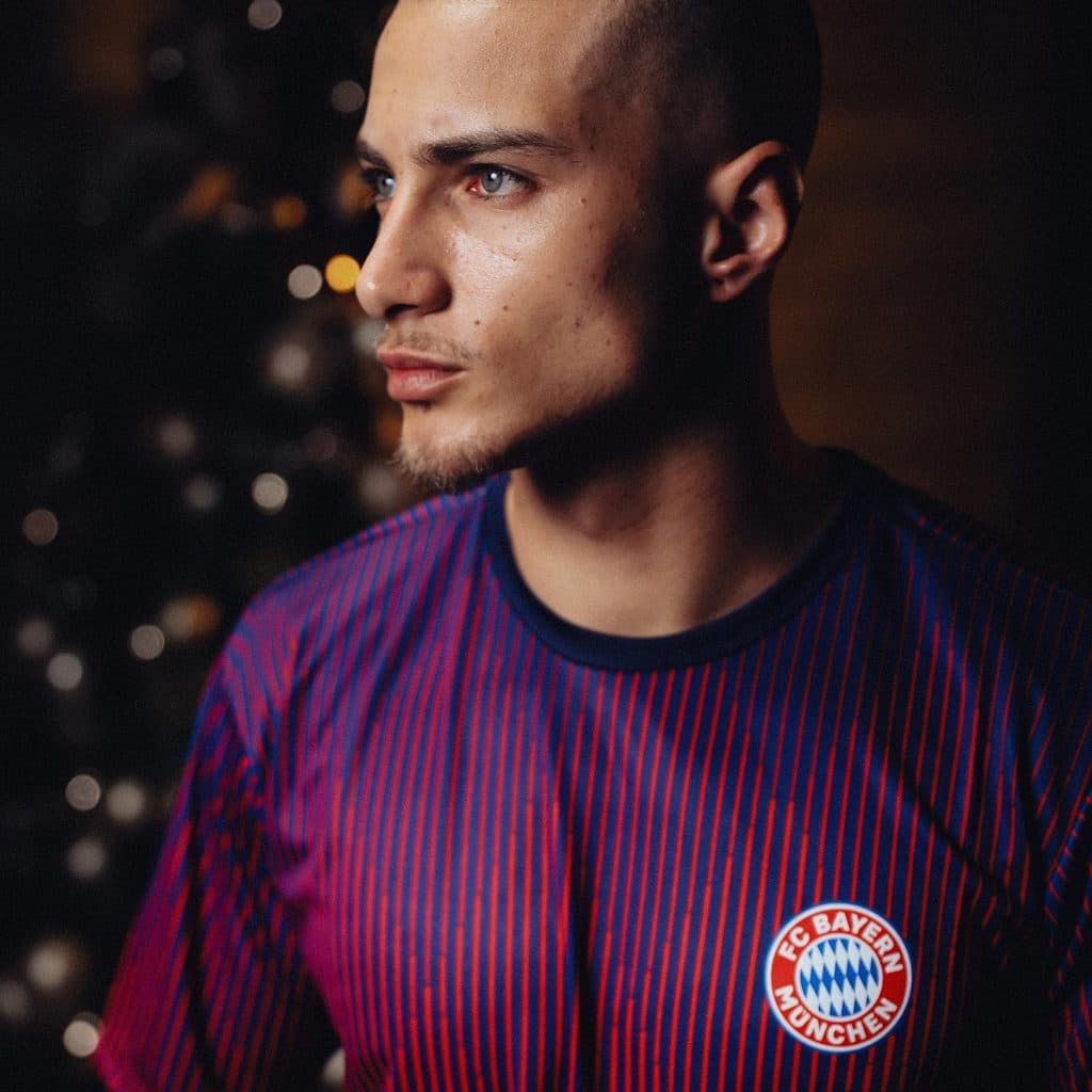 Camisa Bayern De Munique Degradê Vermelho Masculina Oficial