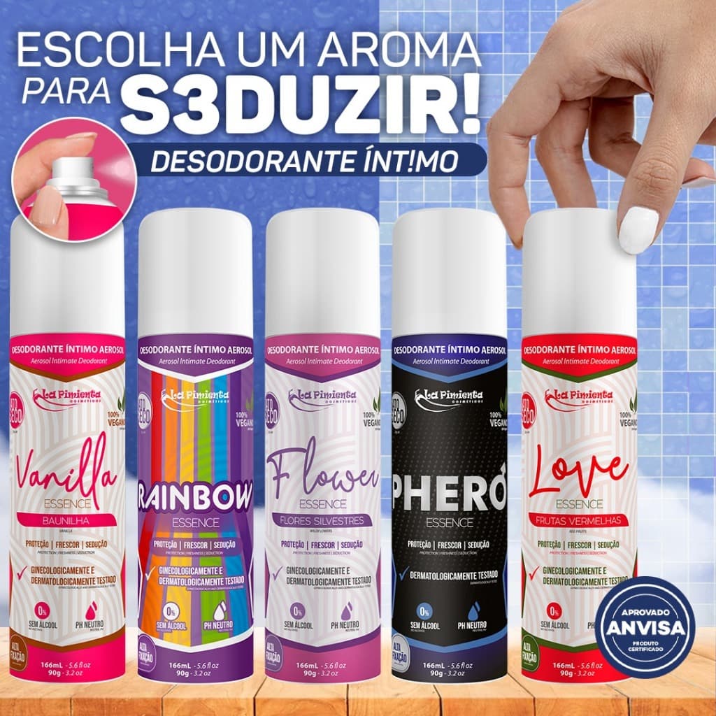 DESODORANTE ÍNTIMO PARA ARRASAR SEM INSEGURANÇA - ESSENCE LA PIMIENTA