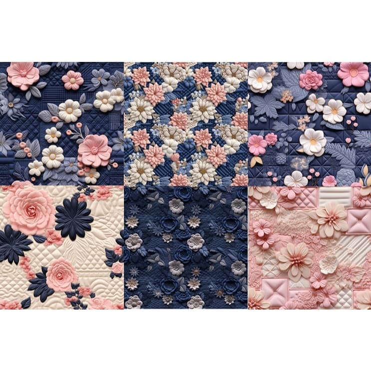 Tecido Tricoline  Digital 100% algodão - Quilts 50x75 ou 50x150cm