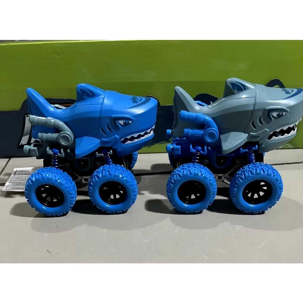 Brinquedo de carro de inércia infantil Monster Shark 4*4 sem caixa independente