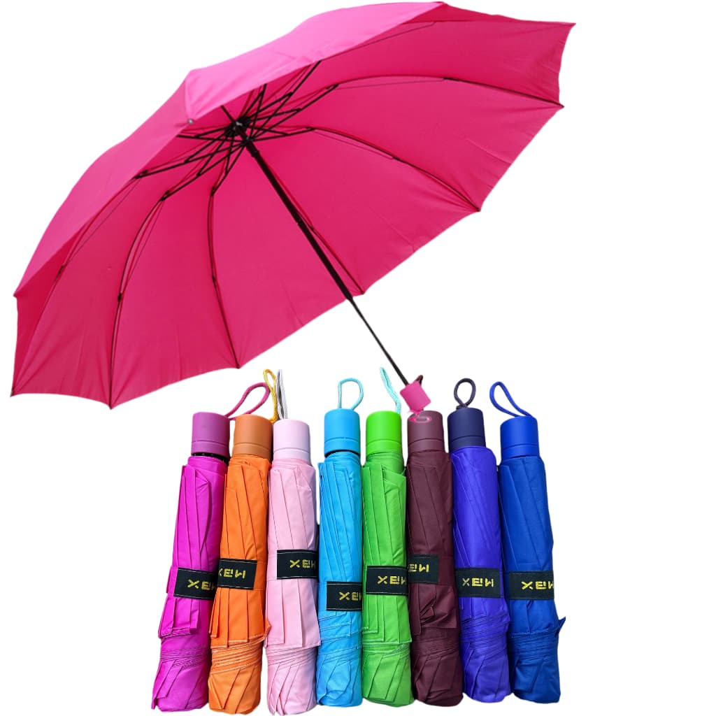 Guarda Chuva Grande Contra Vento Colorido Liso -140cm