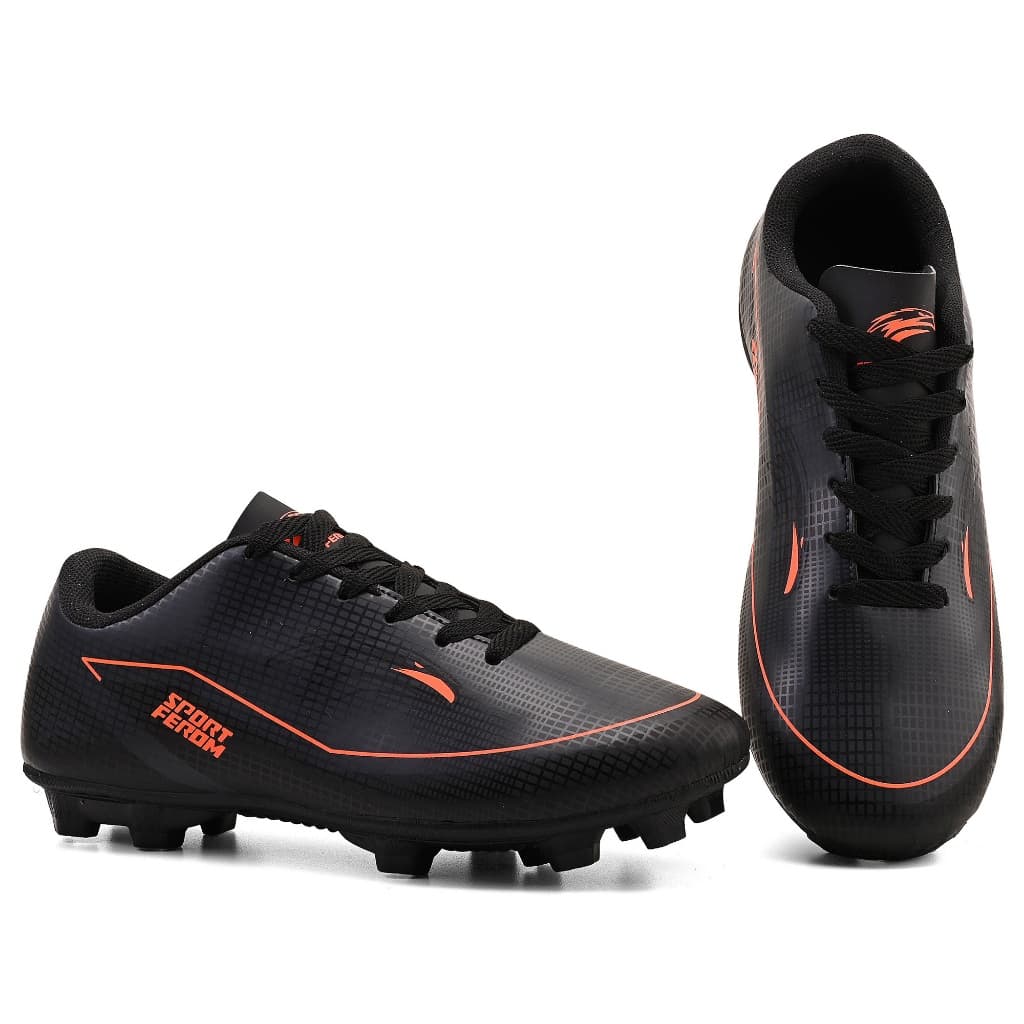 Chuteira Campo Costurada Travas Firmes Alta Durabilidade Gramado Promoçao 50% Desconto.