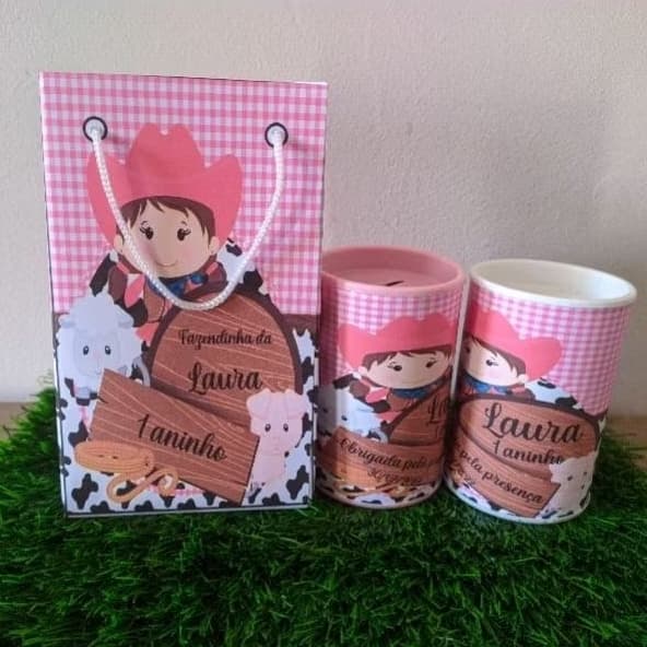 Kit 10 Sacolinha 10 cofrinho Personalizado