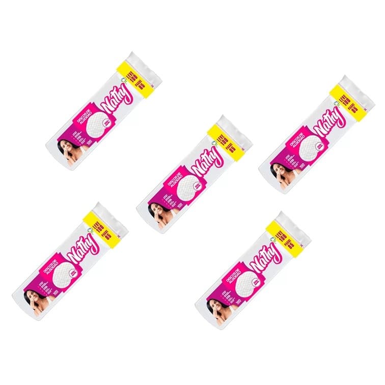 Kit 500 Discos Algodão Dupla Face Limpeza Facial Maquiagem