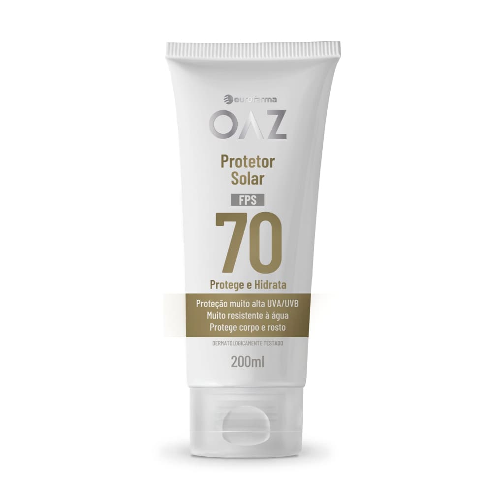 PROTETOR SOLAR OAZ FPS 70 200- CORPO E ROSTO COM TOQUE SECO CORPO E ROSTO 200 ML 1UND