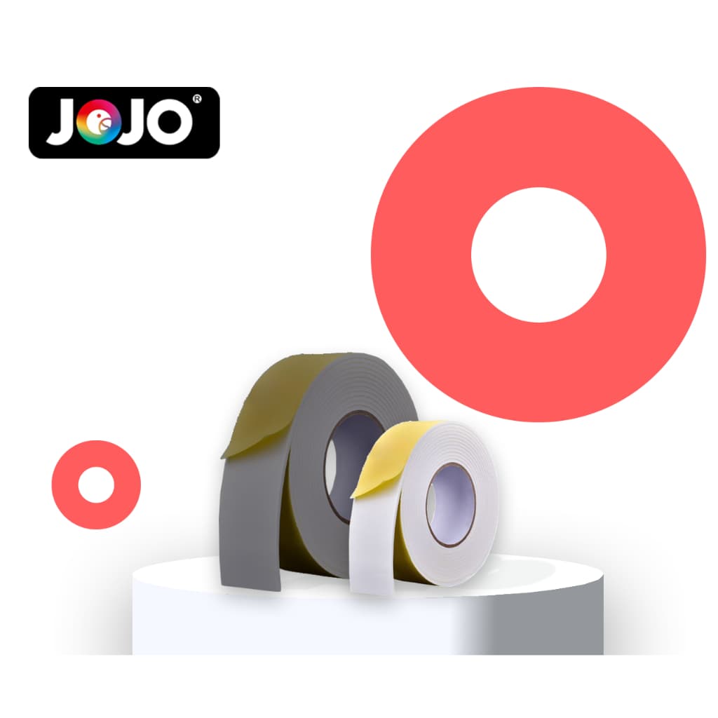 KIT 5 Fita Banana Adesiva Dupla-Face 1,5m Fita de Espuma JOJO