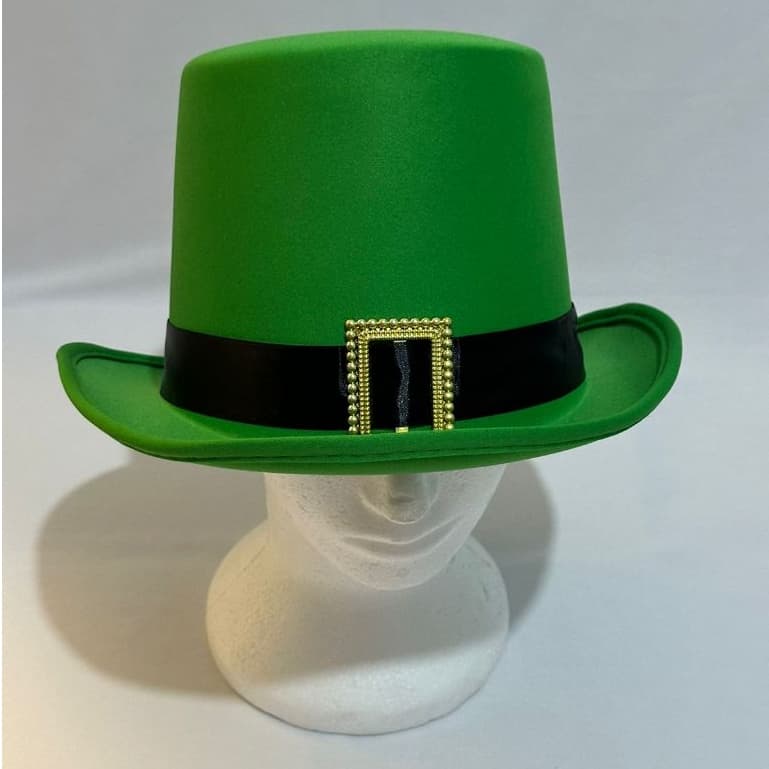 Chapéu Saint Patrick's Day Cartola Verde Visconde Irlandês Duende Leprechaun Fantasia Carnaval