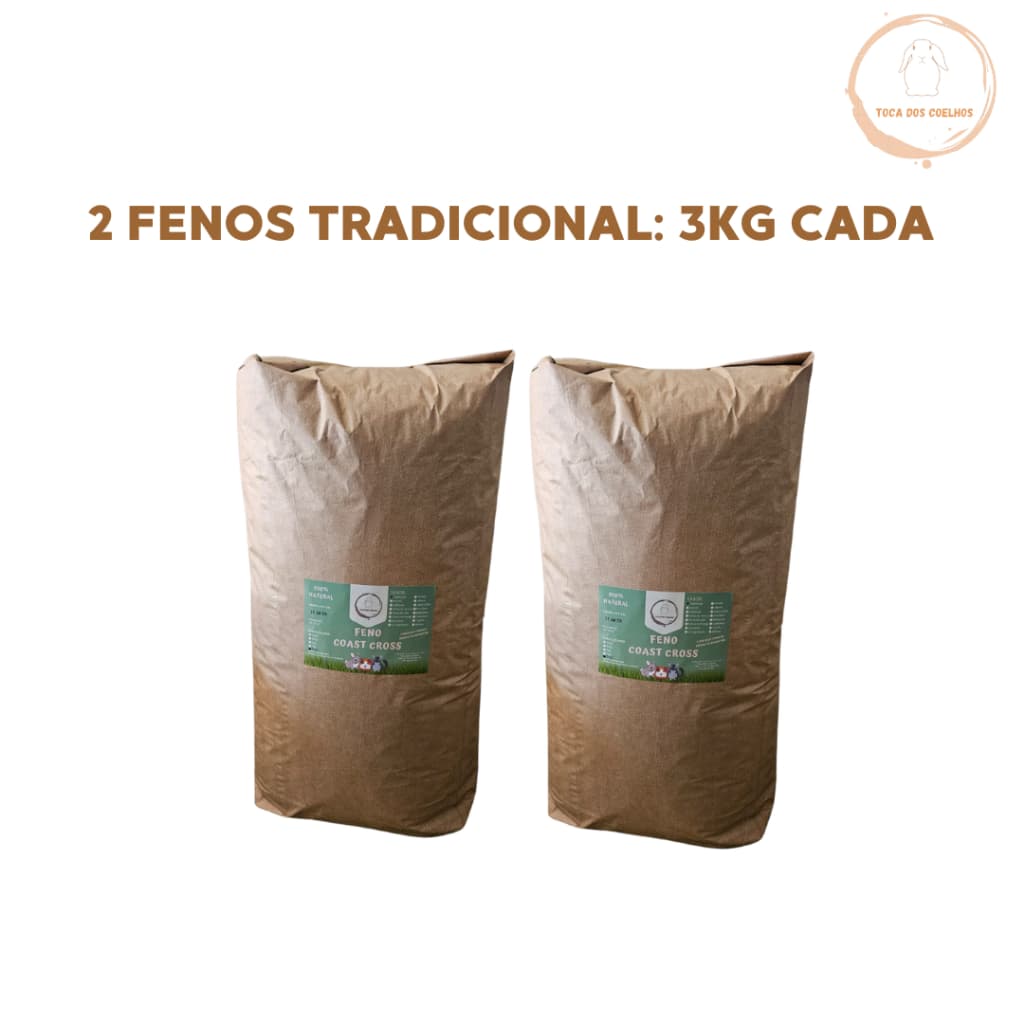 Kit com 2 fenos Coast Cross TRADICIONAL - 3kg cada