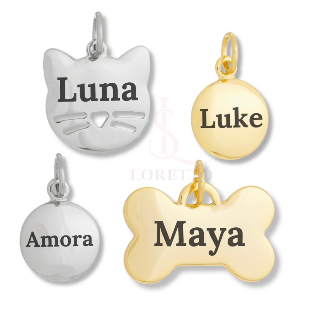 Plaquinha de Identificação Gato / Cachorro Vários Modelos de Placas