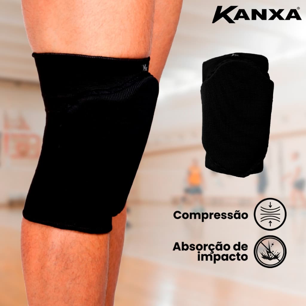 Joelheira de Vôlei Seleção Elástica Kanxa Proteção e Resistência