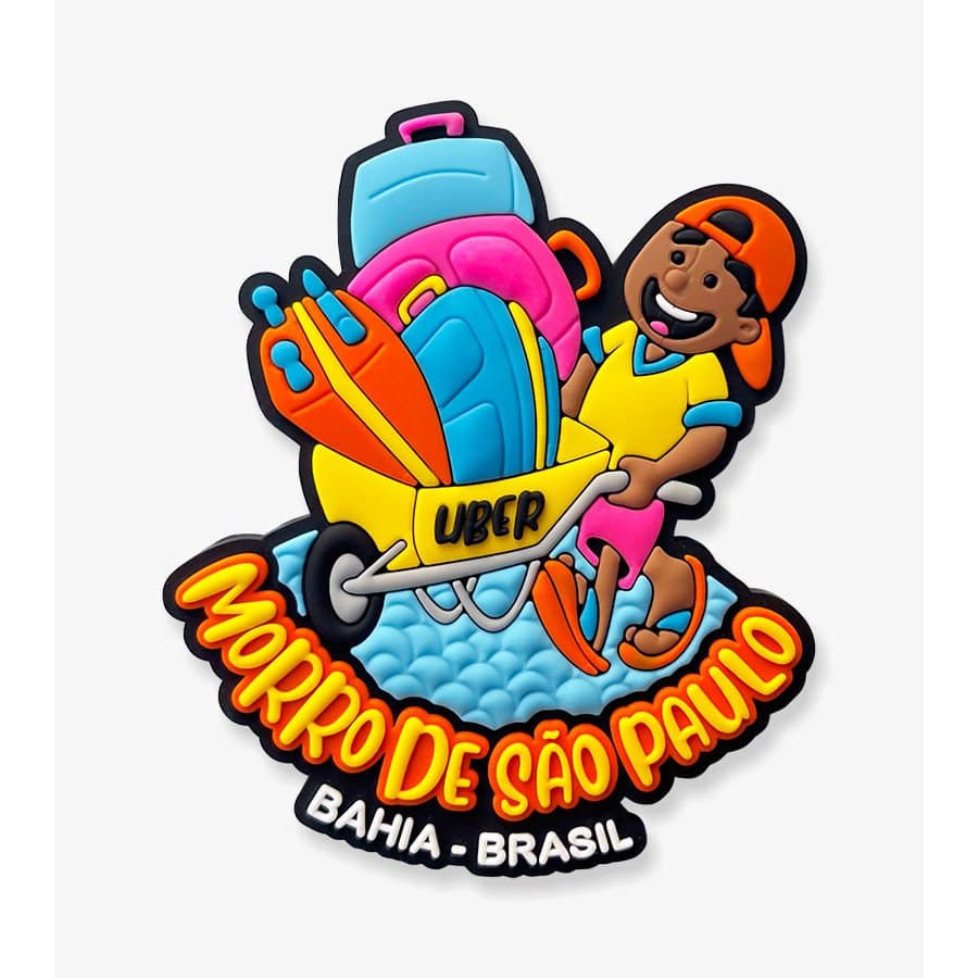 Ímã de Morro de São Paulo – Ímã de Geladeira Emborrachado