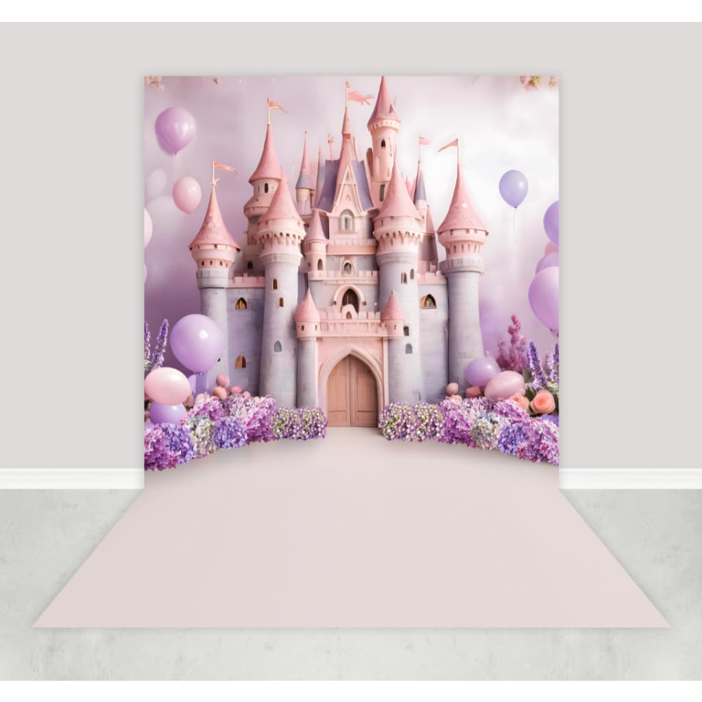 Fundo Fotográfico Cenário Castelo Princesas Encantadas Newborn em Tecido FFT-197