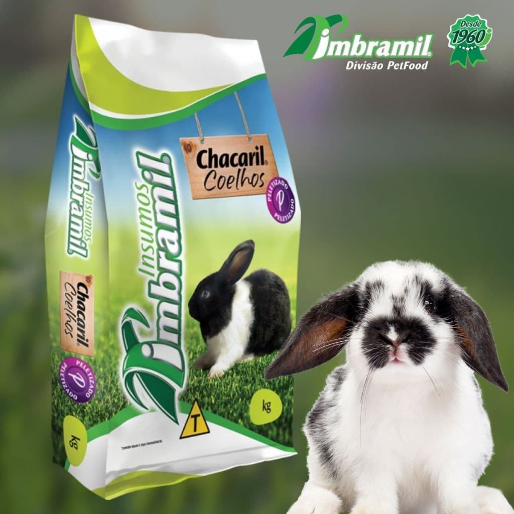 Ração Imbramil para Coelhos Chacaril 5kg – Nutrição Completa 🐰