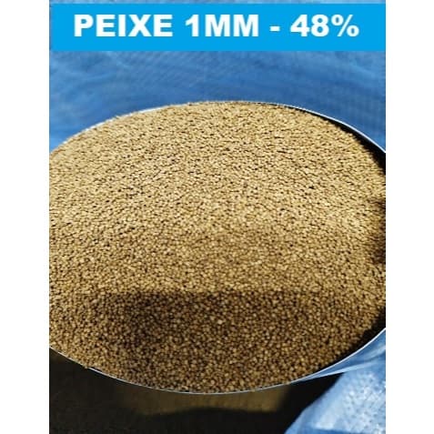 SUPRA PEIXE 48% COM 1MM - PRE JUVENIL SUPRA PEIXE - TARTARUGA FILHOTE TURTLE - BETA - PEIXE MINUSCULOS